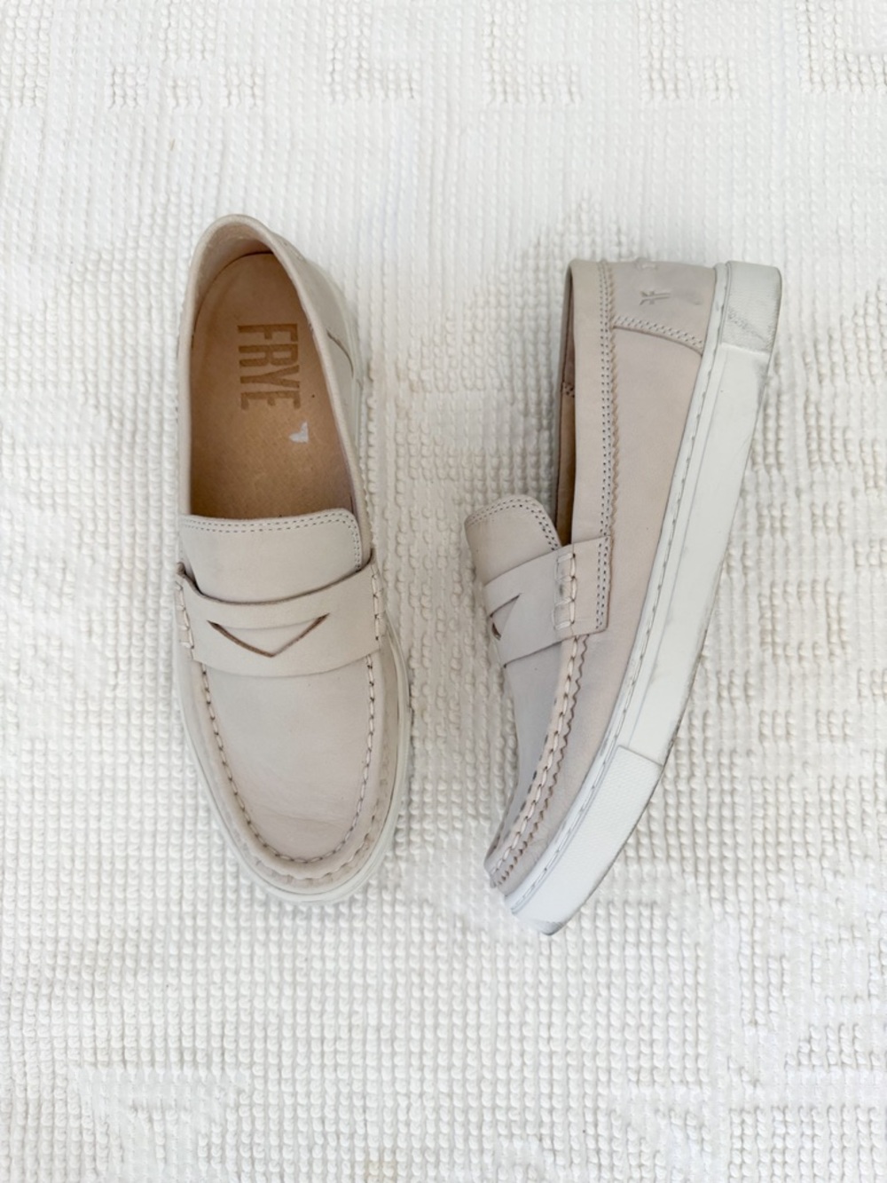 FRYE Ivy Loafers Women's Size 7 Ivory